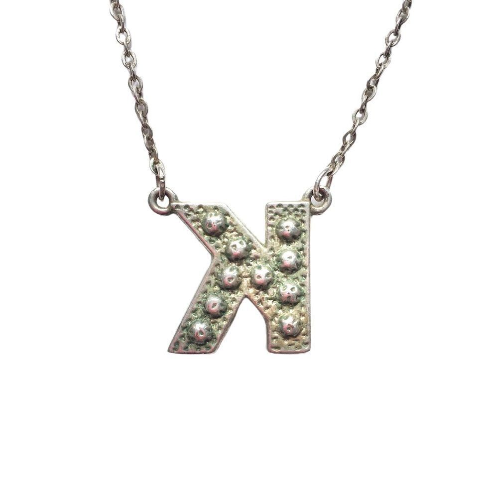 Silver K Necklace - image 2